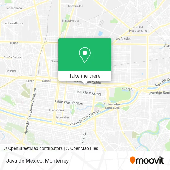 Java de México map