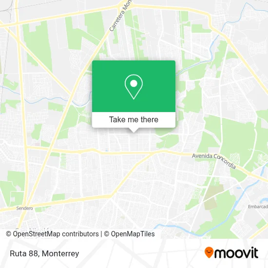Ruta 88 map