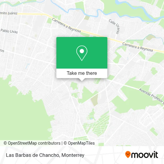 Las Barbas de Chancho map