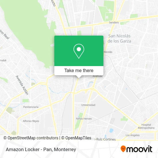 Amazon Locker - Pan map