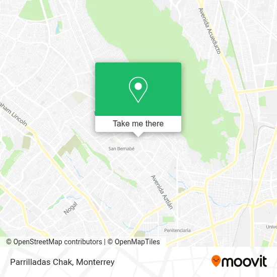 Parrilladas Chak map