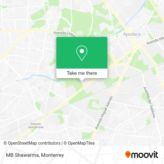 MB Shawarma map