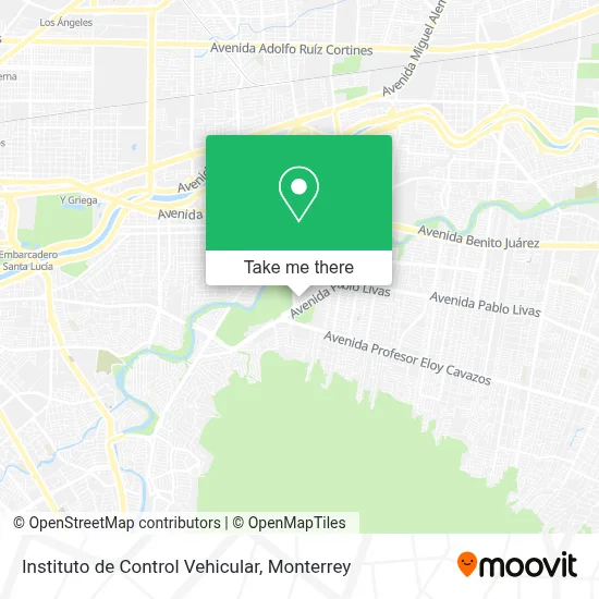 Instituto de Control Vehicular map