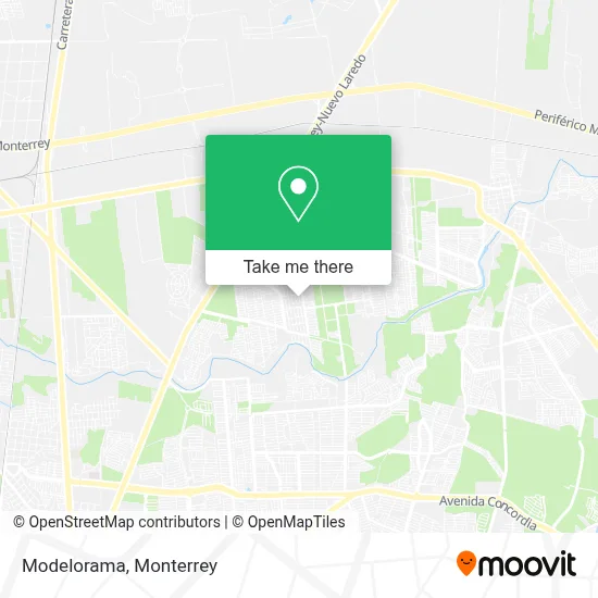 Modelorama map