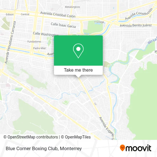 Blue Corner Boxing Club map