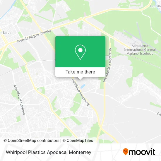 Whirlpool Plastics Apodaca map
