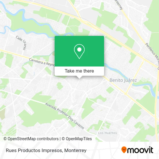 Rues Productos Impresos map