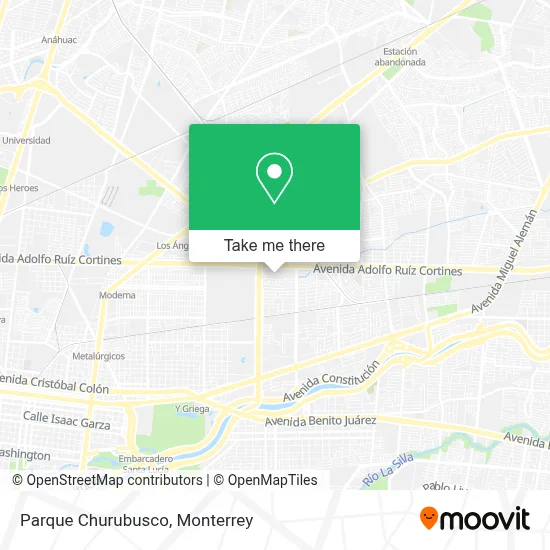 Parque Churubusco map