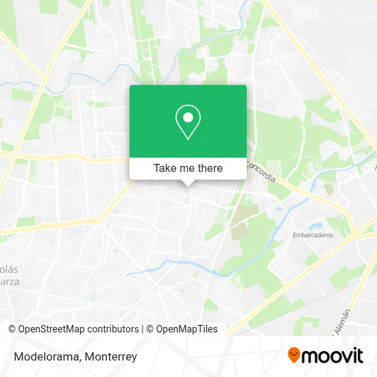 Modelorama map