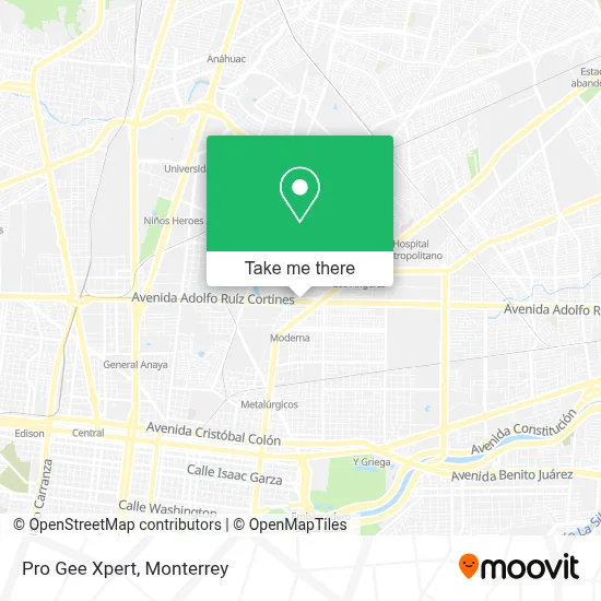 Pro Gee Xpert map