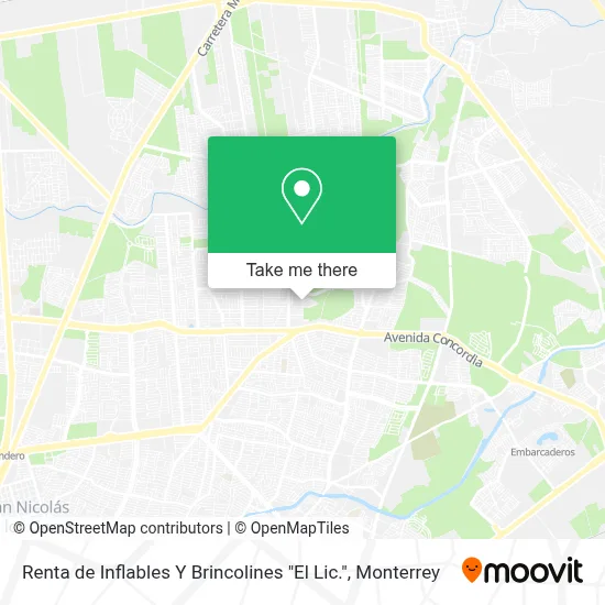 Renta de Inflables Y Brincolines "El Lic." map