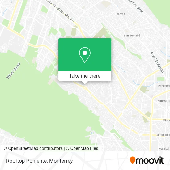 Rooftop Poniente map