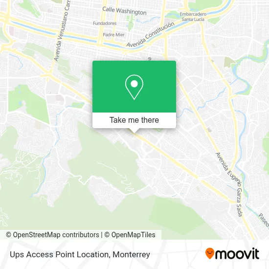 Ups Access Point Location map