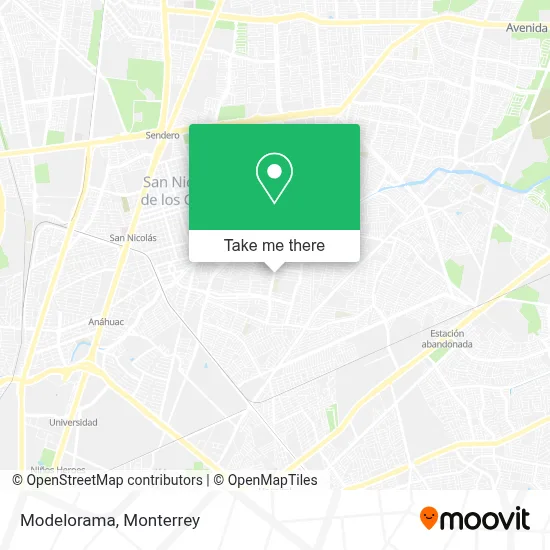 Modelorama map