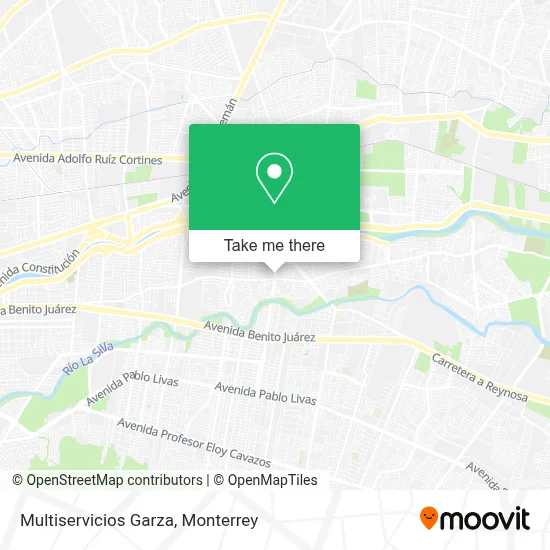 Multiservicios Garza map