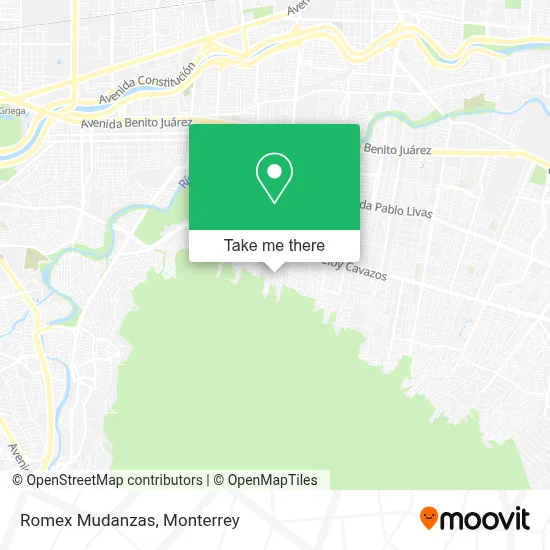 Romex Mudanzas map