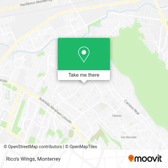 Rico's Wings map