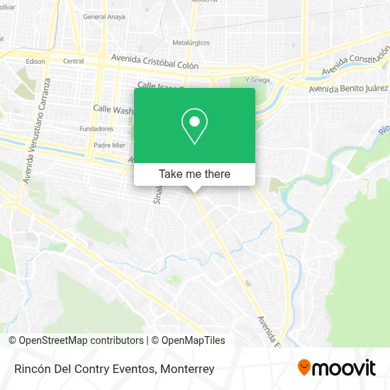 Rincón Del Contry Eventos map