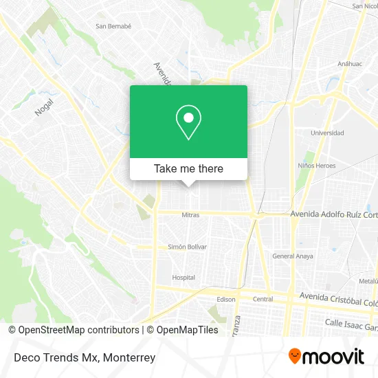 Deco Trends Mx map