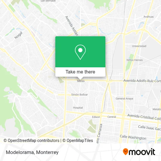 Modelorama map
