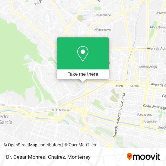 Dr. Cesar Monreal Chairez map