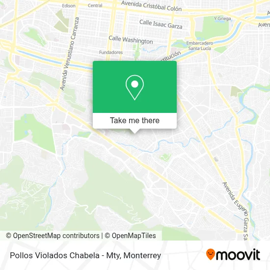 Pollos Violados Chabela - Mty map