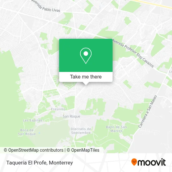 Taquería El Profe map