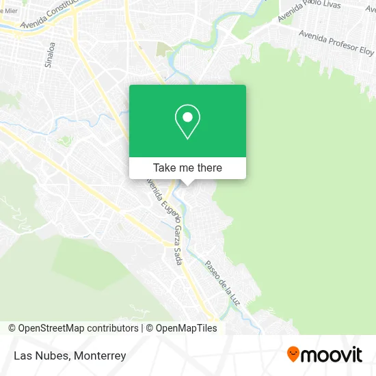 Las Nubes map