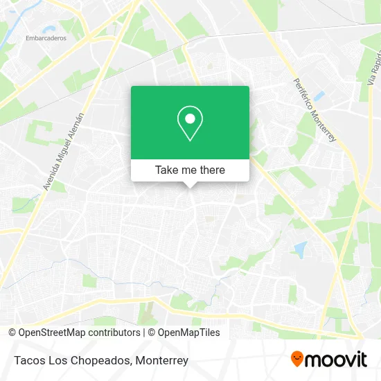 Tacos Los Chopeados map