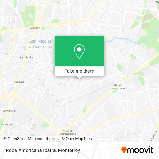 Ropa Americana Ibarra map
