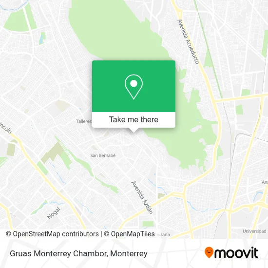Gruas Monterrey Chambor map
