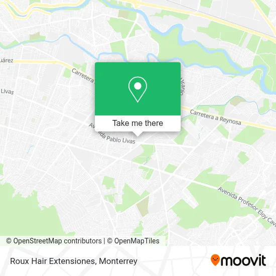 Roux Hair Extensiones map