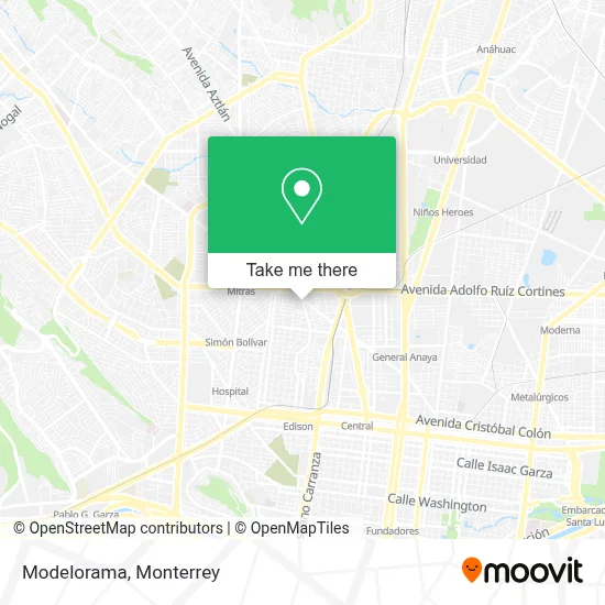 Modelorama map