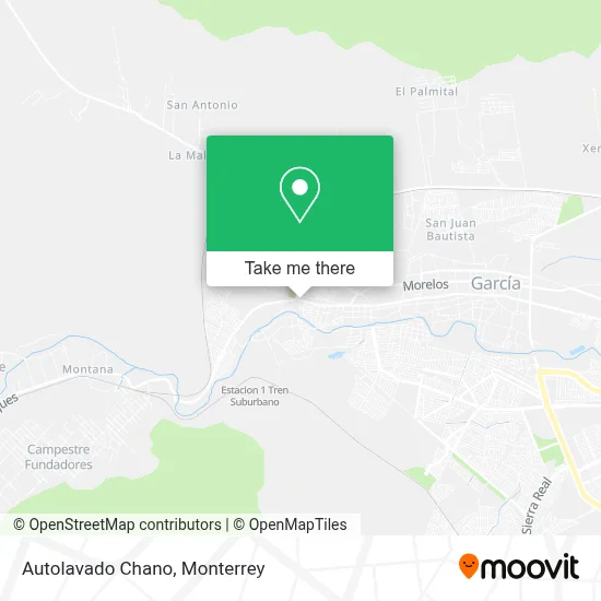Autolavado Chano map