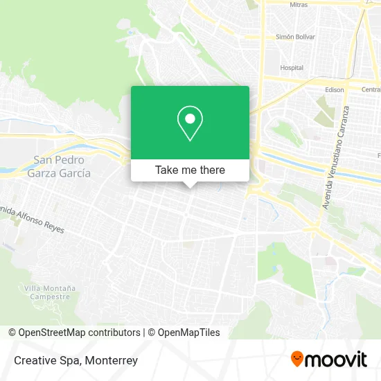 Creative Spa map