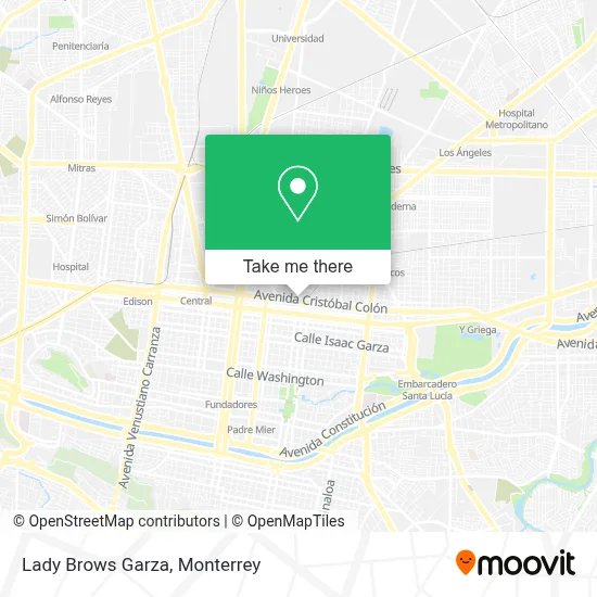 Lady Brows Garza map