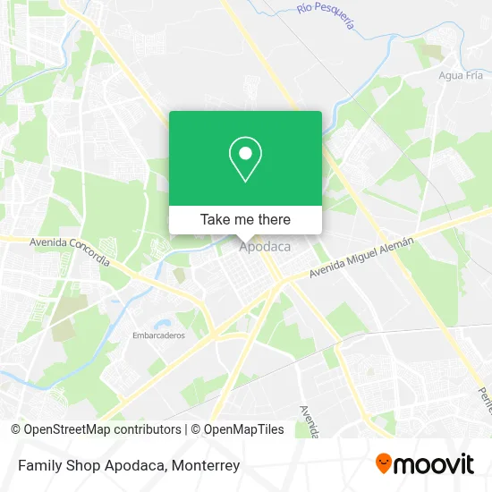 Family Shop Apodaca map