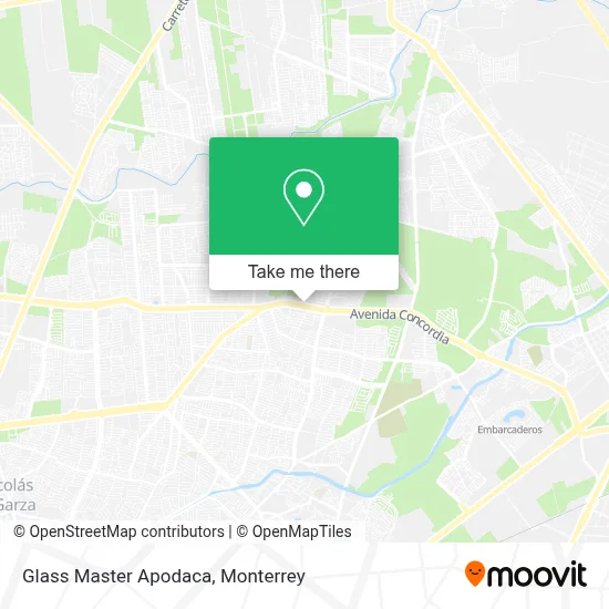 Glass Master Apodaca map