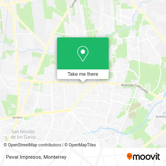 Peval Impresos map