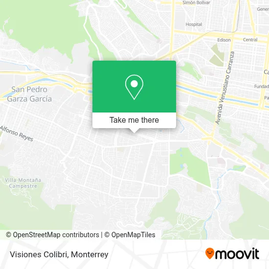 Visiones Colibri map
