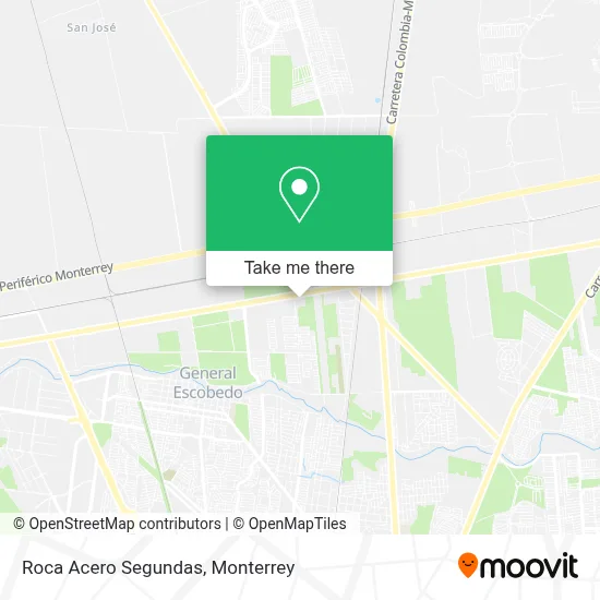 Roca Acero Segundas map