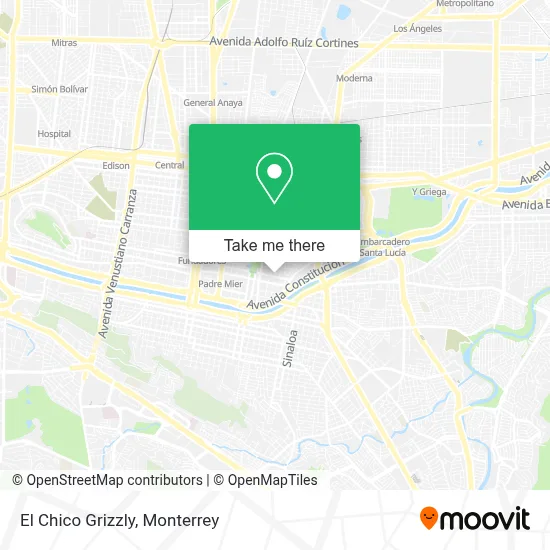 El Chico Grizzly map