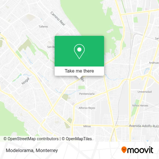 Modelorama map