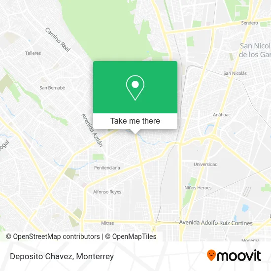 Deposito Chavez map