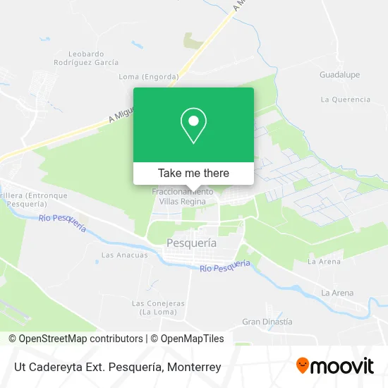 Ut Cadereyta Ext. Pesquería map