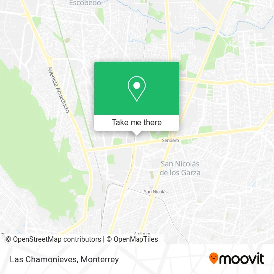 Las Chamonieves map