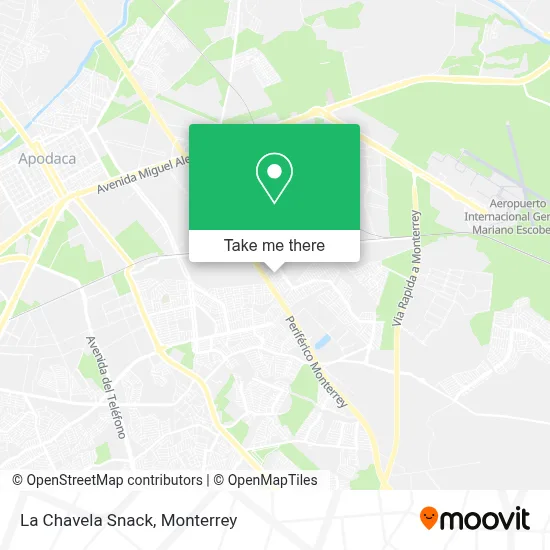 La Chavela Snack map