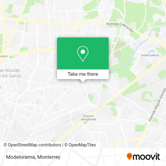 Modelorama map