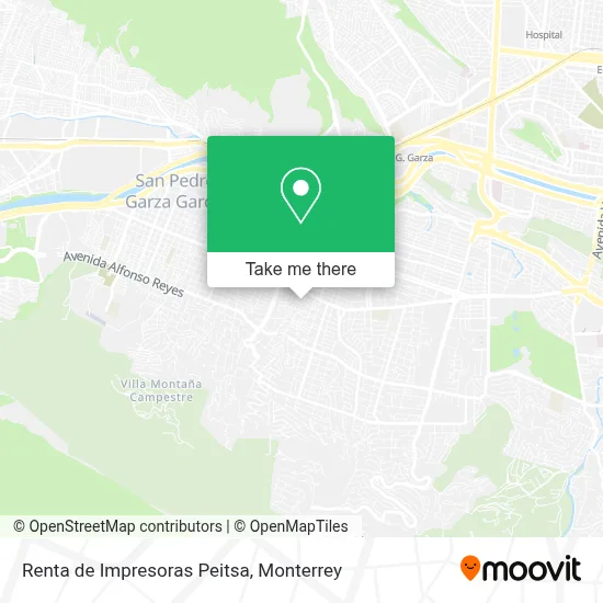 Renta de Impresoras Peitsa map