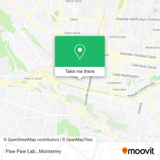 Paw Paw Lab. map